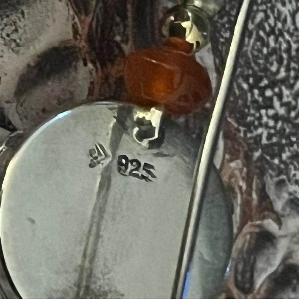 Silpada Sterling Silver and Carnelian
Earrings. - Picture 3 of 8